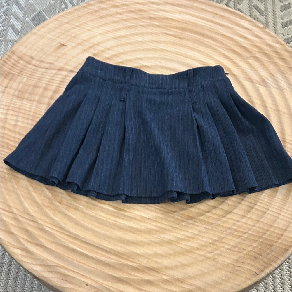 Zara Kids Dark Blue Pleated Skirt